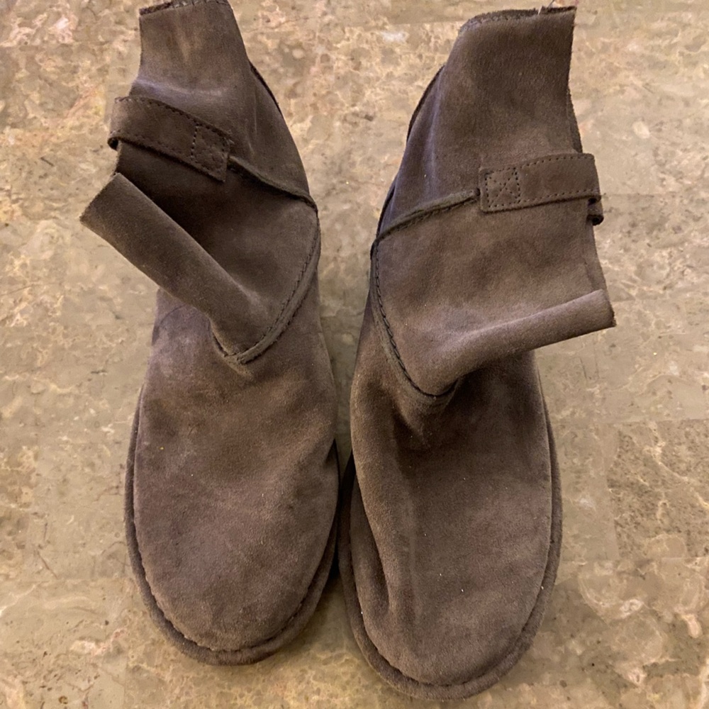 UGG Gray Ankle Boots Classic Suede
